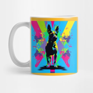 Rat Terrier Colorful Graphic Mug